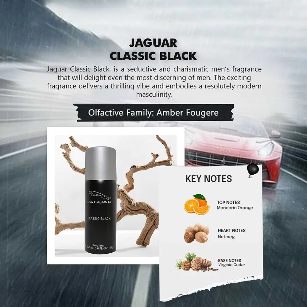  JAGUAR CLASSIC BLACK EDT UNISEX 100ml